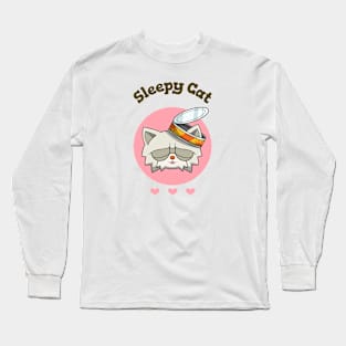 kittyswat Andy Sleepy Cat Long Sleeve T-Shirt